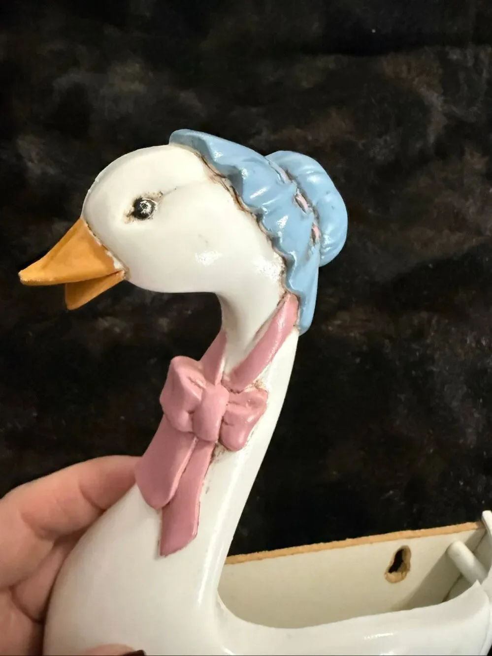 Burwood Prod. Co Mother Goose wall pocket cottagecore grannycore